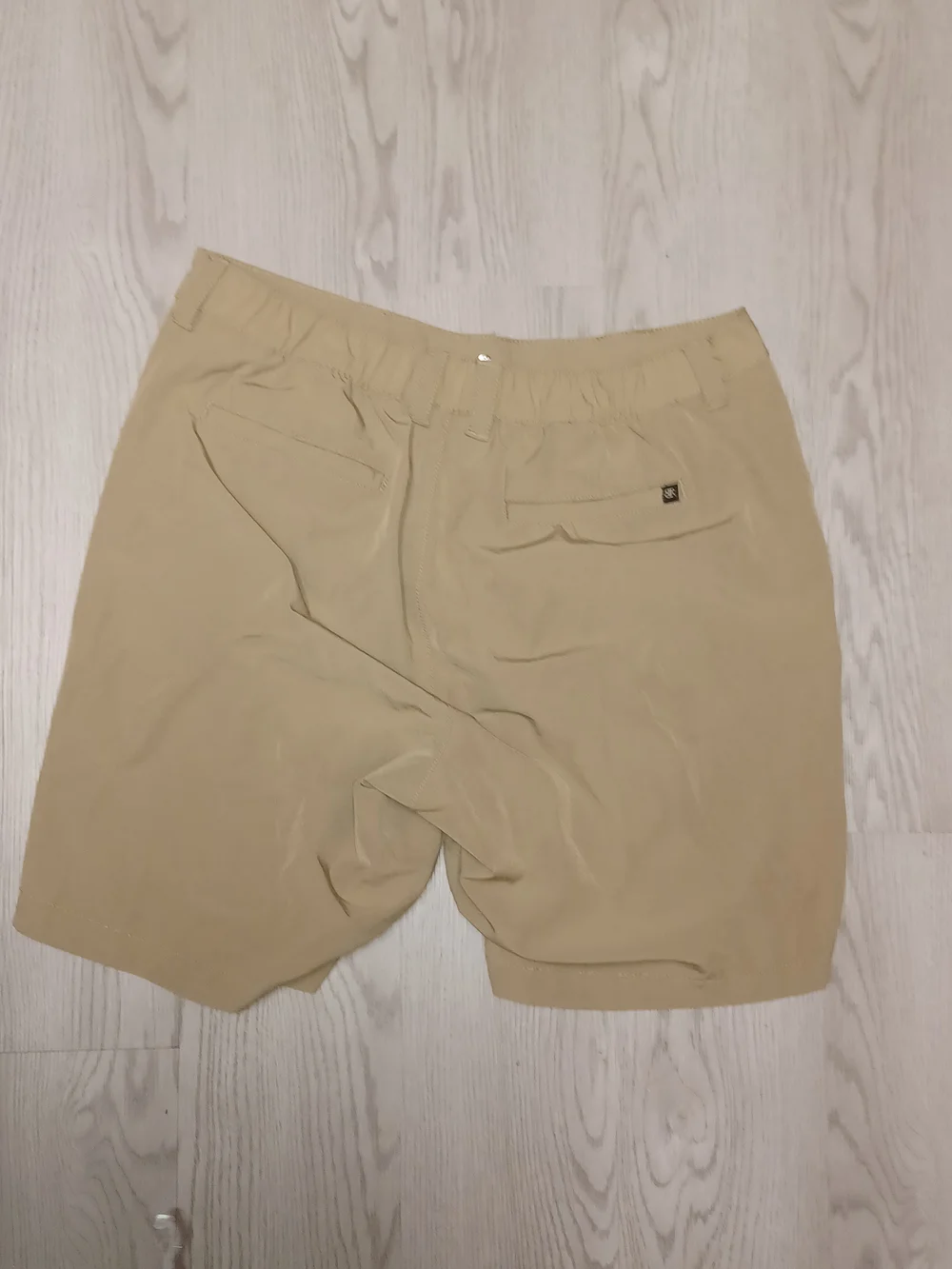 Banana Republic Men's Khaki Flat-Front Casual Shorts